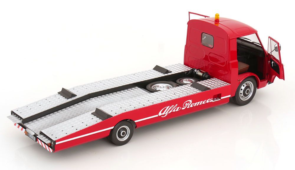 ALFA ROMEO A12 F12 ABSCHLEPPWAGEN 1977 ROT/BLACk 1:18 MITICA (Neu
