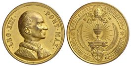 Rom, Leo XIII., Medaille 1887 Jubiläum