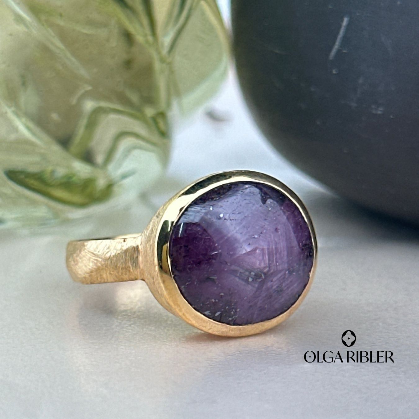 Olga Ribler Bagues: Star Ruby Ring – Sterling Silver Ringgrösse 56 – Neuf (Voir description) à Luzern par Schmuckoutlet 1