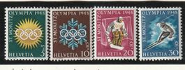 St.Moritz-Olympia1948-Serie komplett ** postfrisch