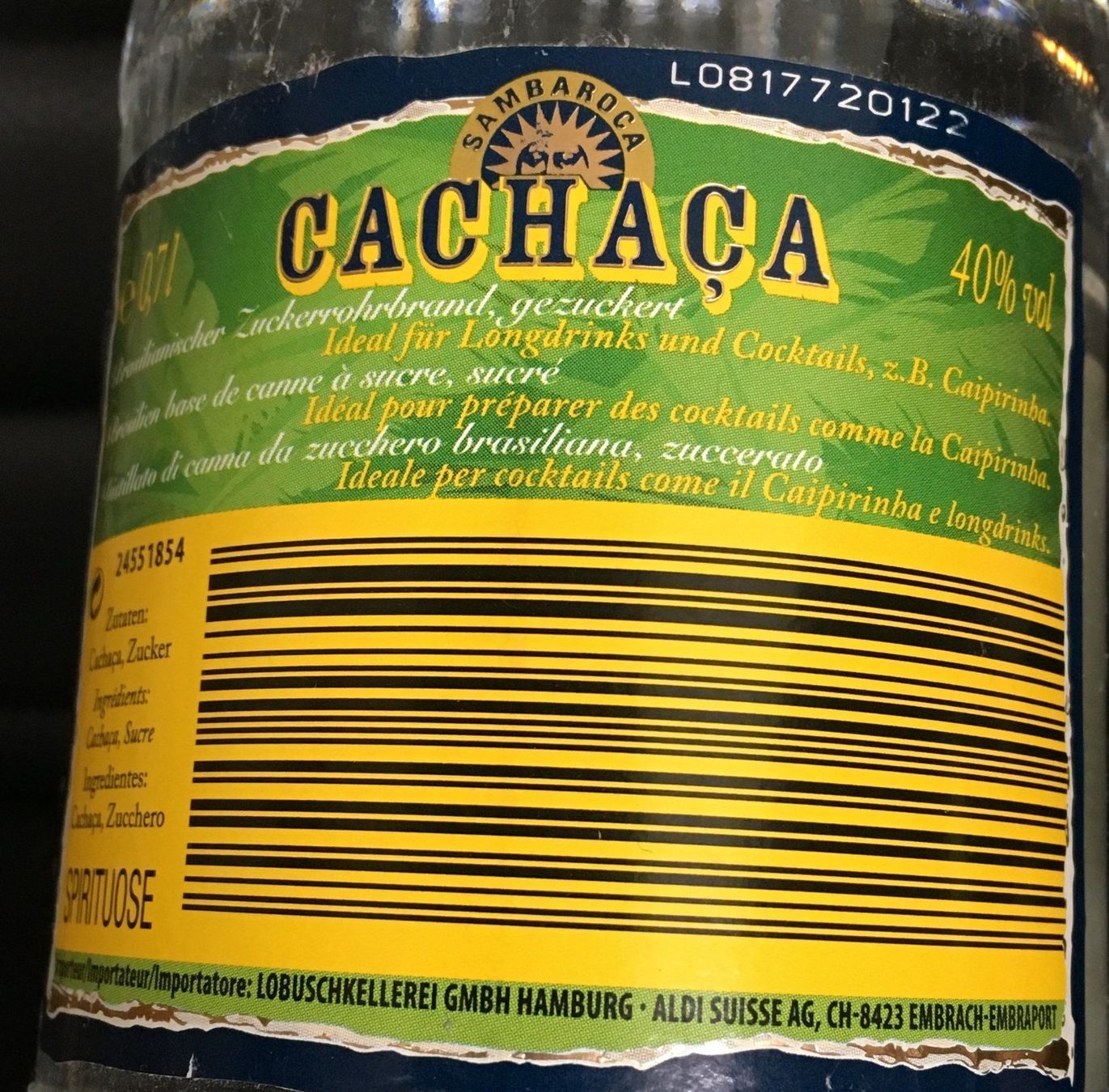 Spiritueux: CACHAÇA – Neuf (Voir description) à Zürich par Buechi49 2