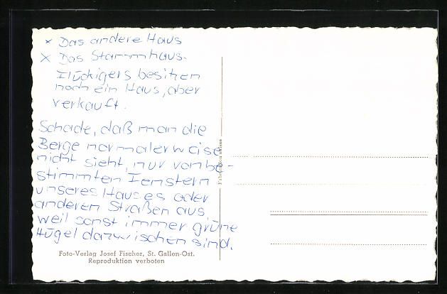 Cartoline postali: Speicher, Ortsansicht mit Säntiskette – Usato da Berlin venduto da bartko-reher 1