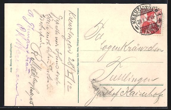 Cartoline postali: Kreuzlingen, Hauptstrasse mit Restaurant – Usato da Berlin venduto da bartko-reher 1