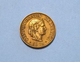 10 Rappen 1919 Messing