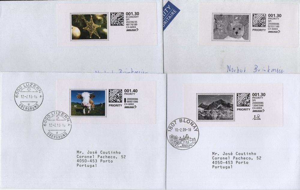 4 Briefe mit WEBSTAMP (Gebraucht) in Eglisau für CHF 3 – mit Lieferung ...