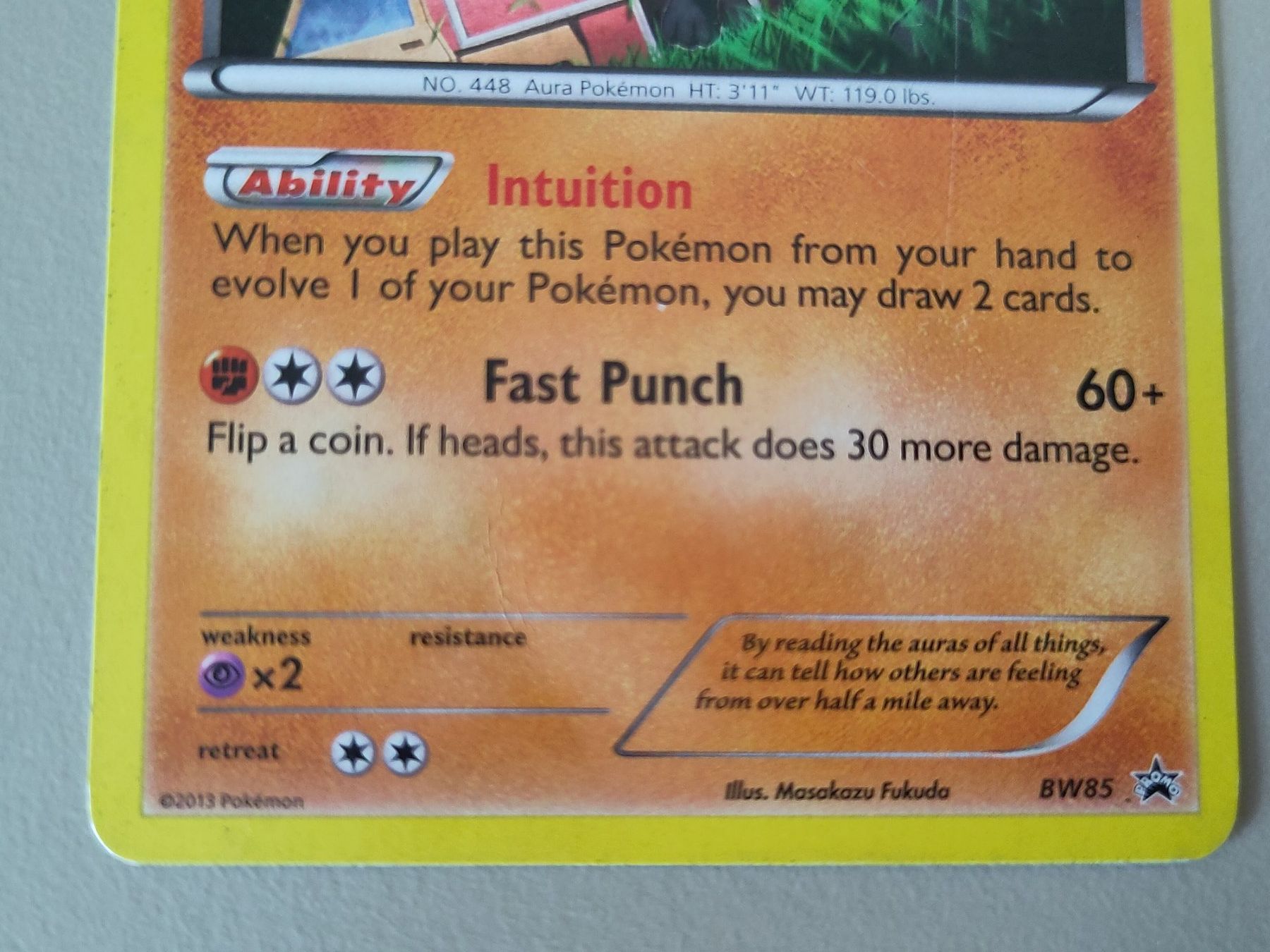 Pokémon Carte collezionabili: Lucario Promo BW85 - EN – Usato da Bern venduto da gil_rkx8 2