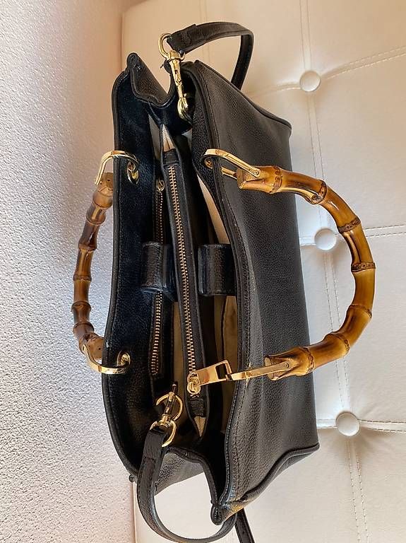 Sacs femmes: Gucci Bamboo shopper nera – D'occasion à Comano par lucrezianess 3