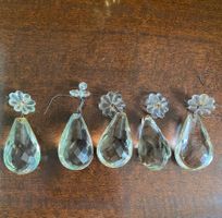 Lot de 5 fruits en cristal