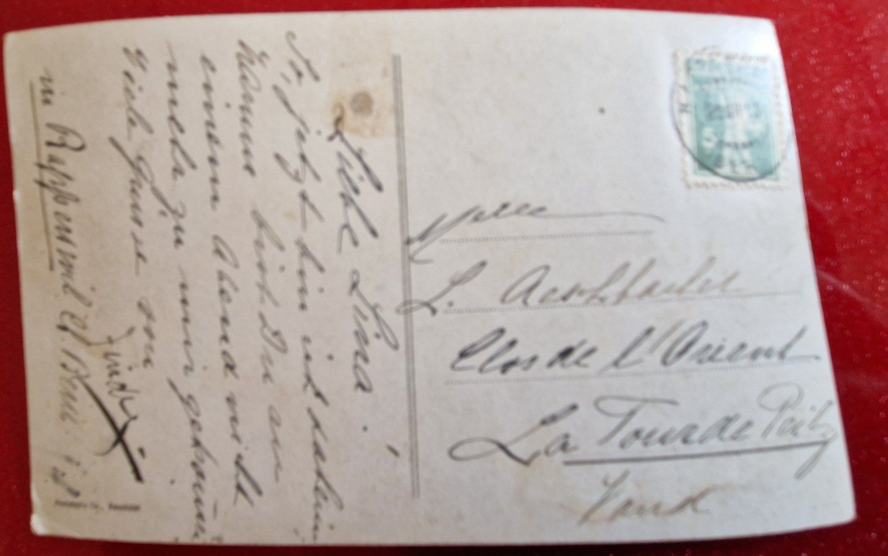 Cartoline postali: Clarens. Château de Châtelard 1913 – Usato da Melchnau venduto da Fishel 1