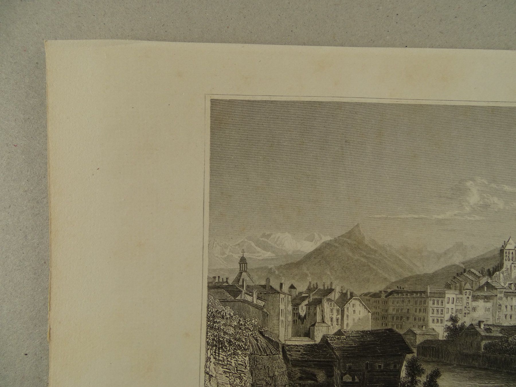 Incisioni: GENF, GENÈVE, STAHLSTICH 1836/1838 – Usato da Grüningen venduto da Kartensammler 2