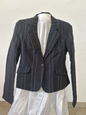 Tally Weijl Blazer, Grösse L/40, Schwarz/Weiss Gestreift