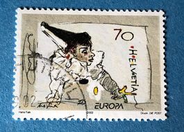 Nr. 1051 Pierrot spielt mit dem Faden GESTEMPELT 2002   