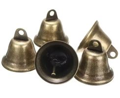 5x Glocken Vintage Deko Glöckchen basteln