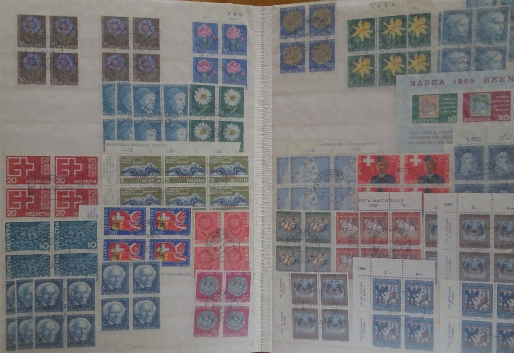 Tutti i francobolli: Viererblöcke Briefmarken Schweiz – Usato da Feldbrunnen venduto da MarcusSO 4