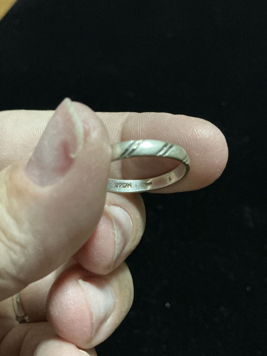 Anelli: Silberring mit Muster – Usato da Basel venduto da Ajscha7o1 3