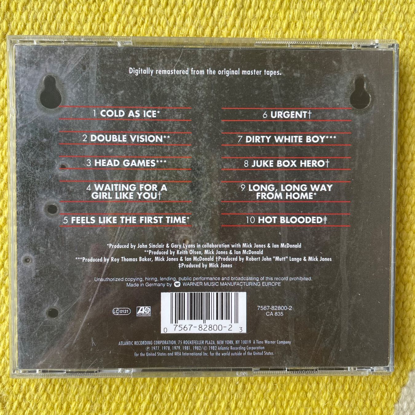 CD: FOREIGNER-BEST OF RECORDS – Usato da Rorschacherberg venduto da CD-Roli 1