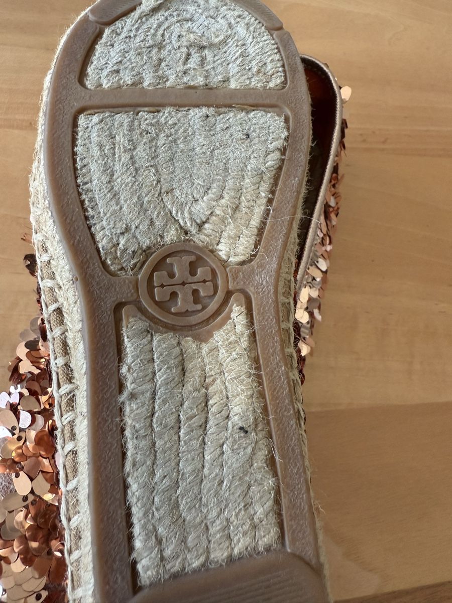 Tory Burch Scarpe da donna: Tory Burch Espadrilles, Gr. 37, paillettenbesetzt – Usato da Mettmenstetten venduto da _4_YOU_ 5