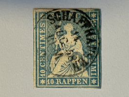 1958 Strubel #26, gestempelt SCHAUFFHAUSEN
