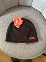 North Face Wintermütze schwarz-orange / beidseitig - neu