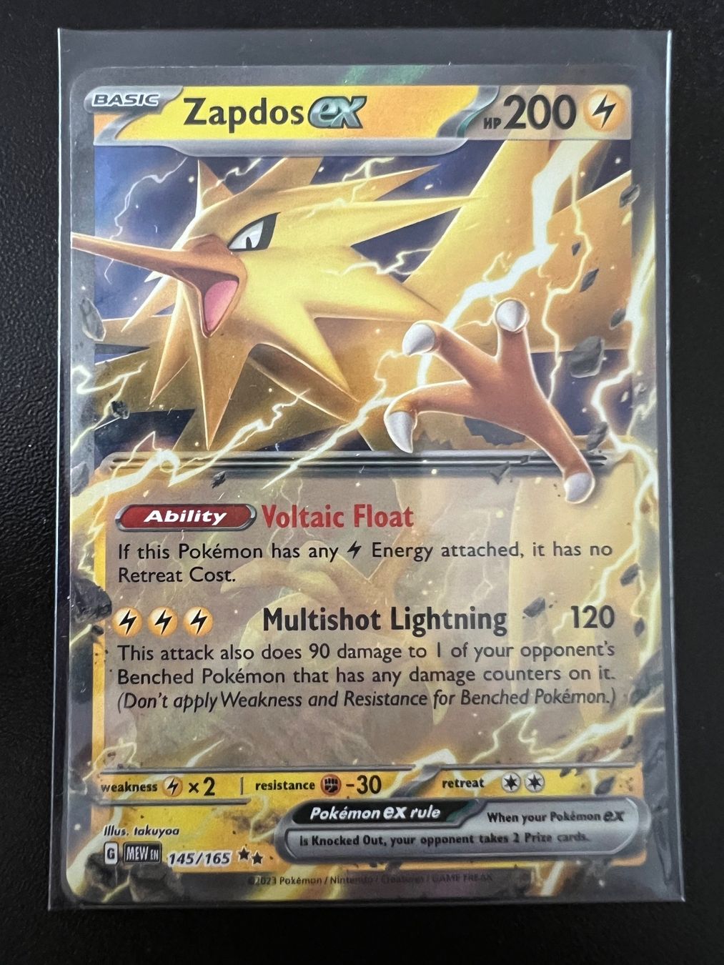 Pokémon Sammelbilder & Trading cards: Zapdos ex / Pokemon 151 / ENG – Neu (gemäss Beschreibung) aus Niederuzwil von