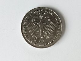 Pièce 2 Deutsche Mark 1969 D - Konrad Adenauer