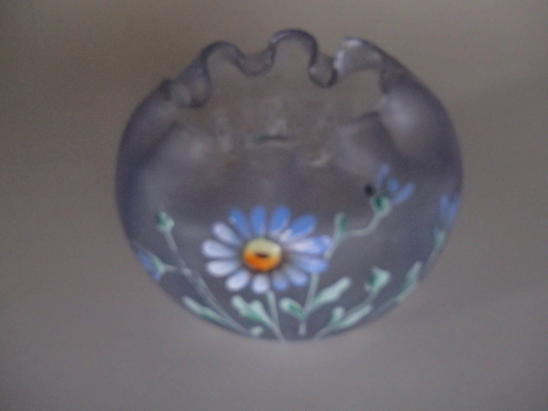 Portacenere: Glas Aschenbecher Margeriten handgemalt – Usato da Schöfflisdorf venduto da pullux