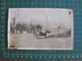 Photo carte, Gex sur side-car Motosacoche lors d'une course
