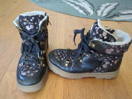 Wheat Kinderstiefel schwarz geblümt Grösse 32 