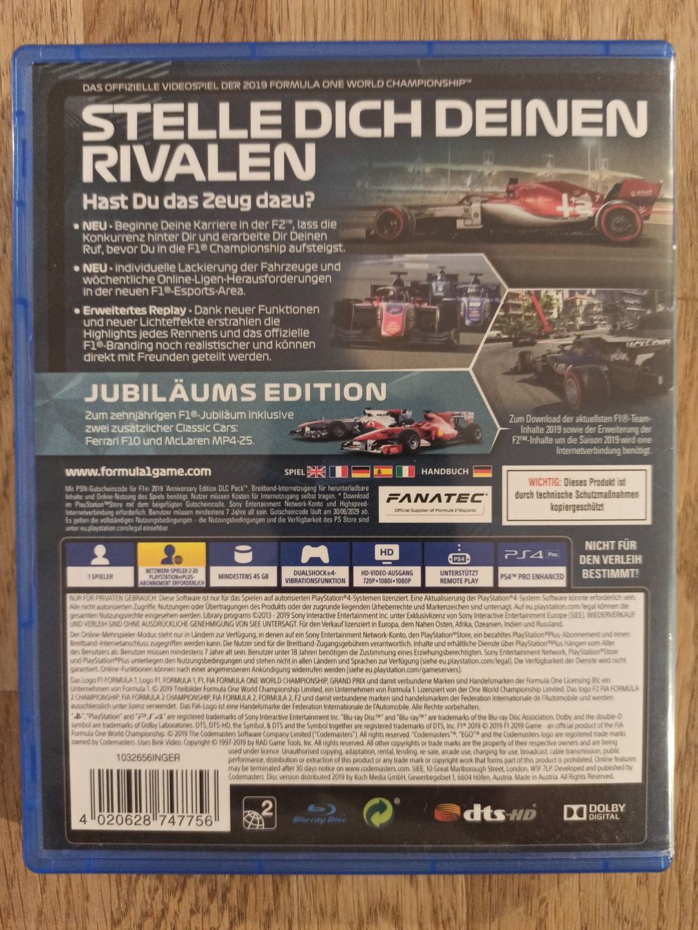 Giochi: F1 2019 Jubilaums Edition PS4 / PS5 – Usato da Oberweningen venduto da mar_87mx 1