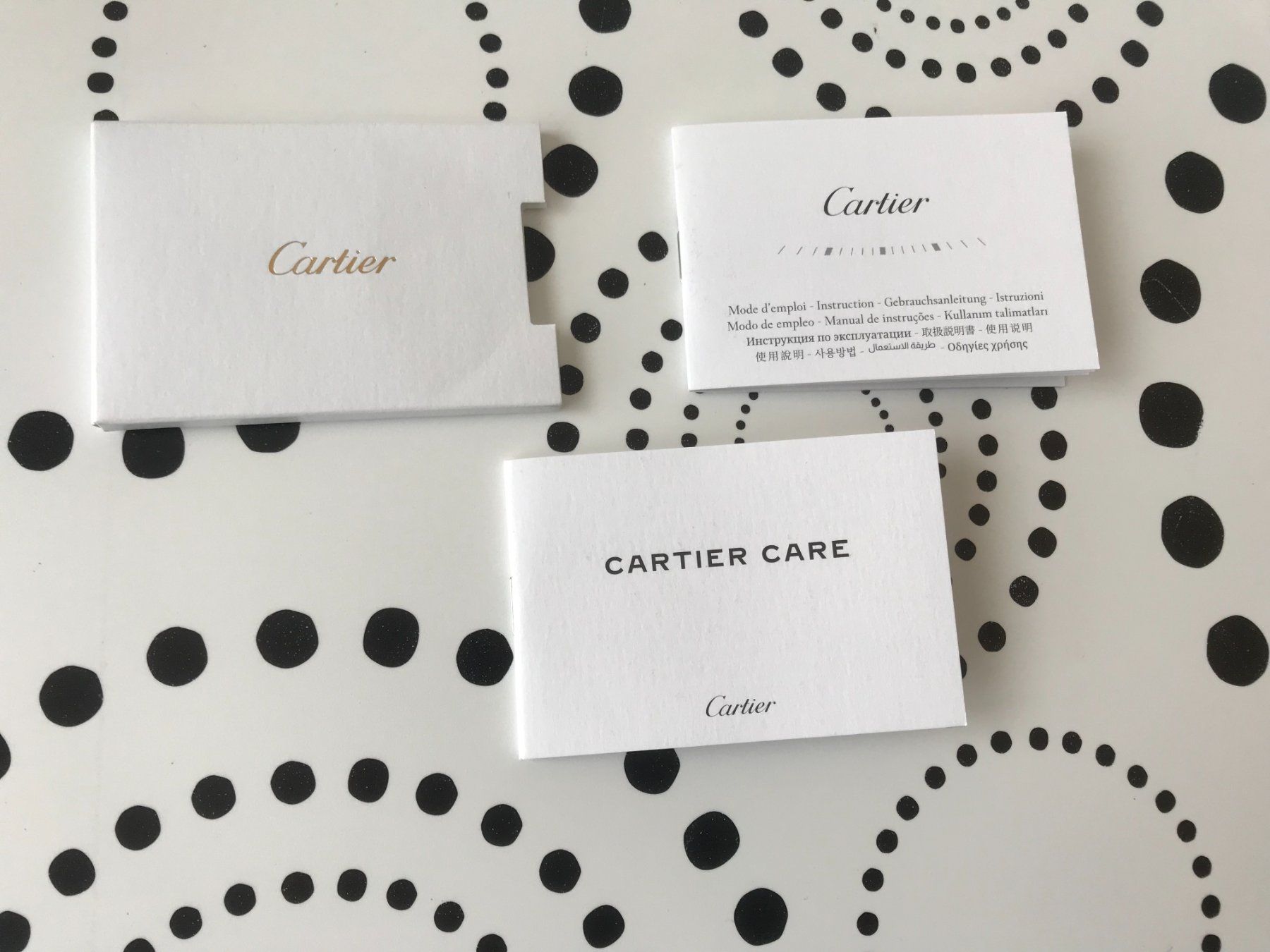 Documenti: SET CARTIER ORIGINAL - BOOKLETS - OPERATING ETC - NEW !!! – Nuovo (secondo la descrizione) da Epalinges venduto da dream-watch