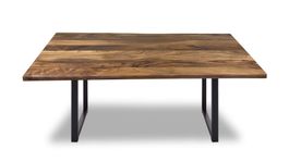 Massiver Suar Holztisch 200 cm, authentische Natur