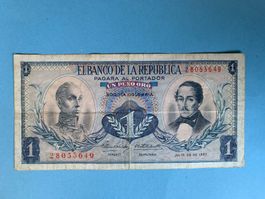 COLOMBIA - 1 Peso de Oro - 20 Julio 1967