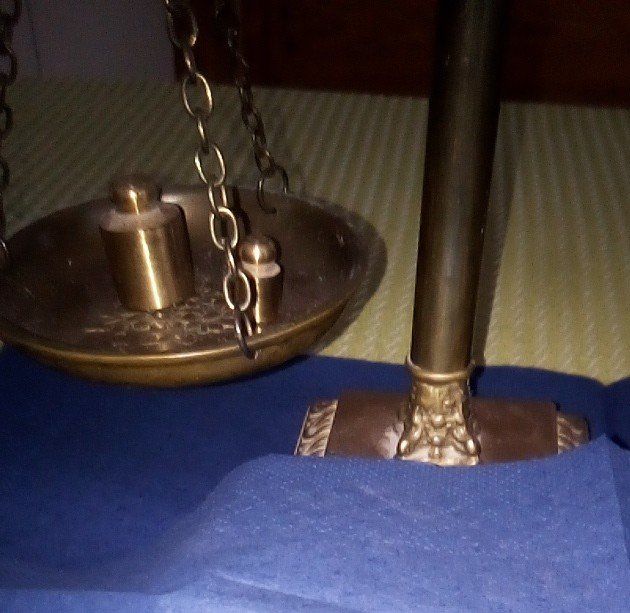 Waagen und Gewichte: balance ancienne en laiton. – Gebraucht aus Lausanne von DoN0sore55 3