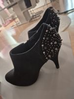 Coole Stiefeletten mit Nieten, Schwarz, Gr. 40, Top Zustand