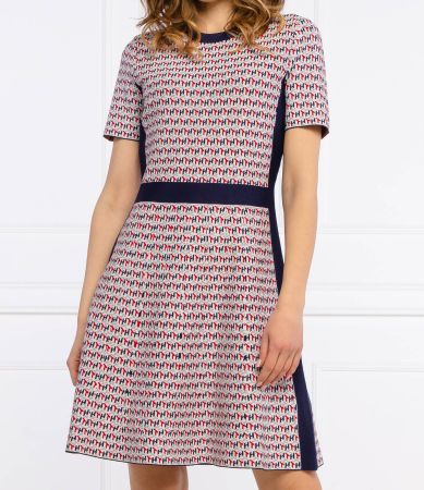 Tommy Hilfiger Kleid Weiss / Rot / Marineblau