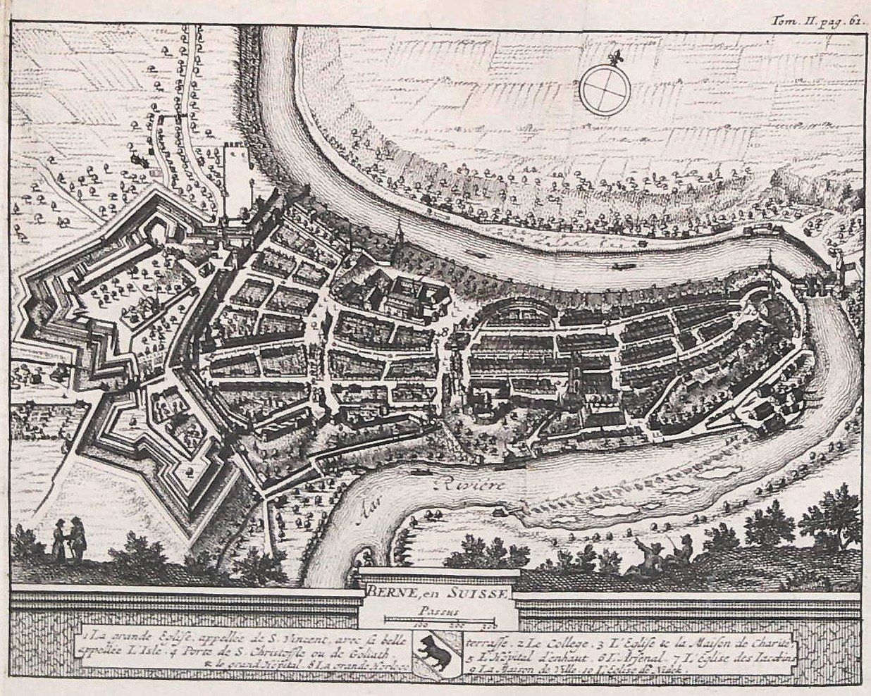 Incisioni: Bern Originalkupferstich von 1714 – Usato da Rafz venduto da Helvet32 1
