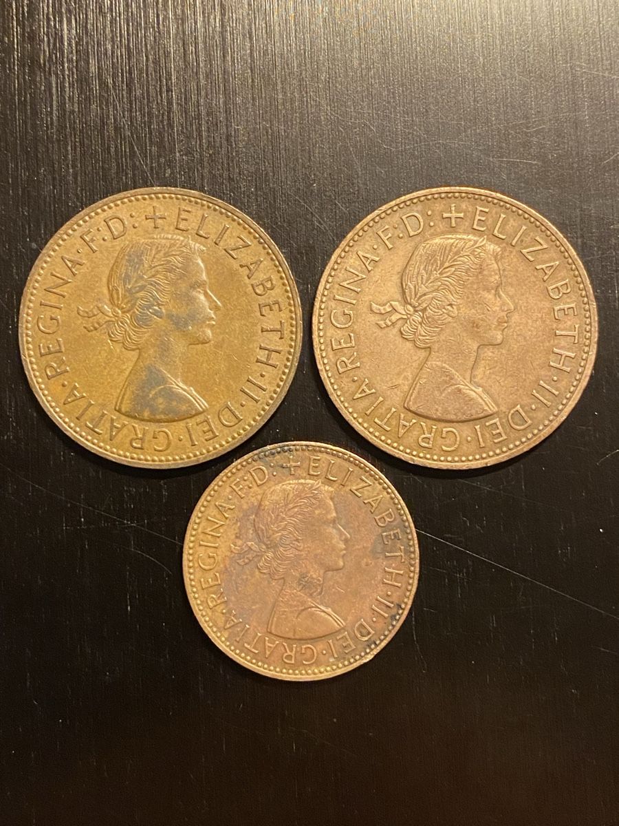Tutti le monete: Royaume-Uni, 2X One Penny, 1X Half Penny – Usato da Corsier-sur-Vevey venduto da Ginoarturo
