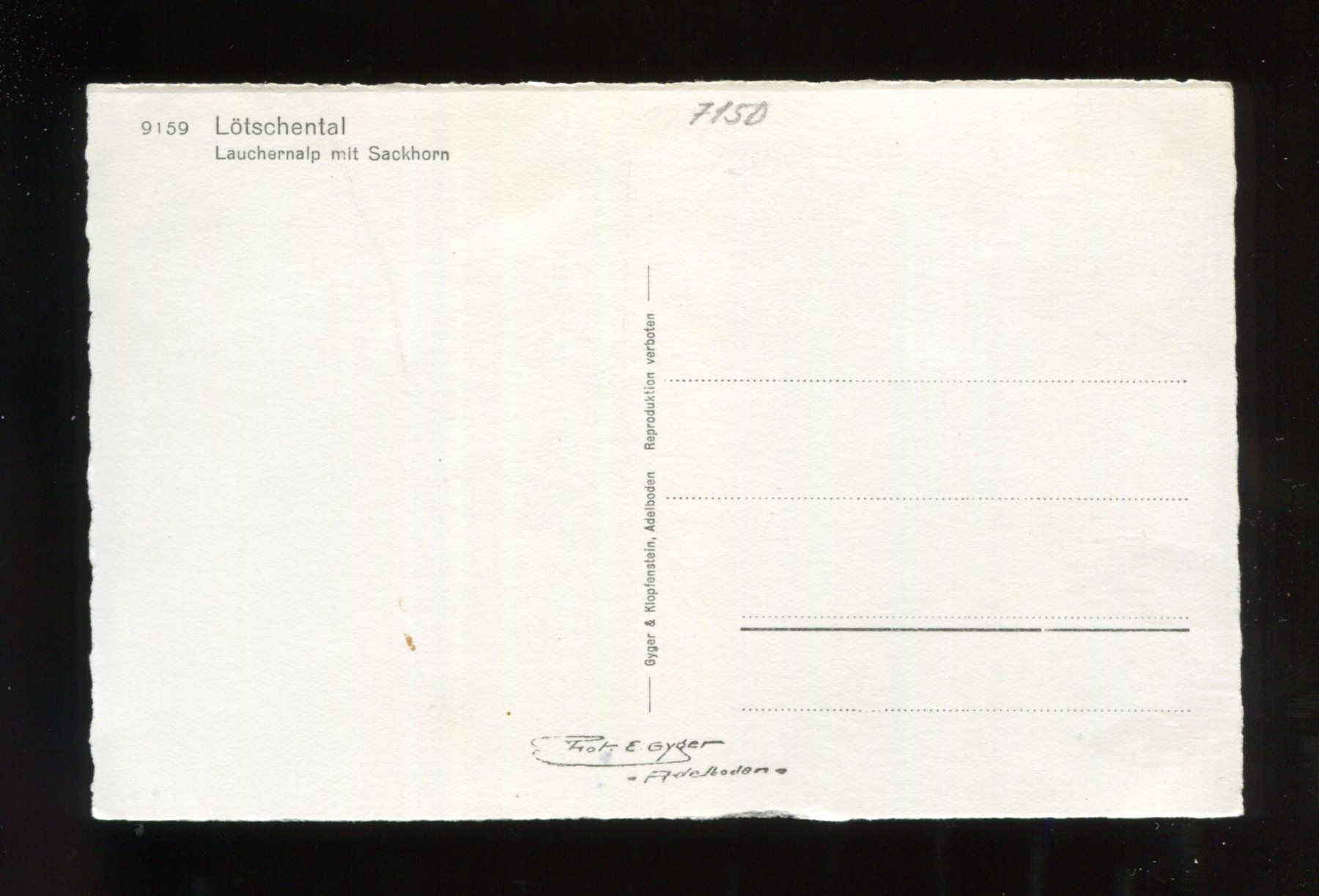 Cartoline postali: Lötschental, Lauchernal – Usato da Aarau venduto da Elmaar41 1