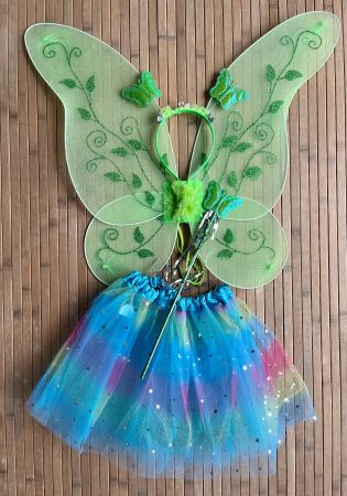 Schönes Schmetterlingskostüm für Geburtstag, Karneval 3-7J.