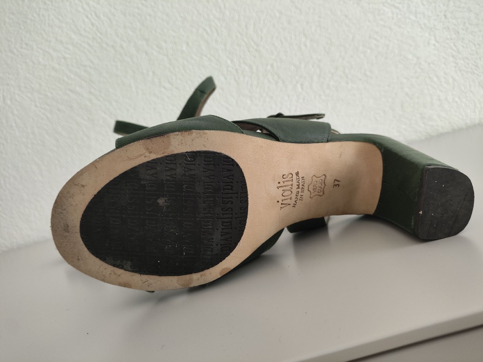 Scarpe da donna: Vialis Green Leather Sandals Size 37 – Nuovo (secondo la descrizione) da Nyon venduto da noe_jh6c 4