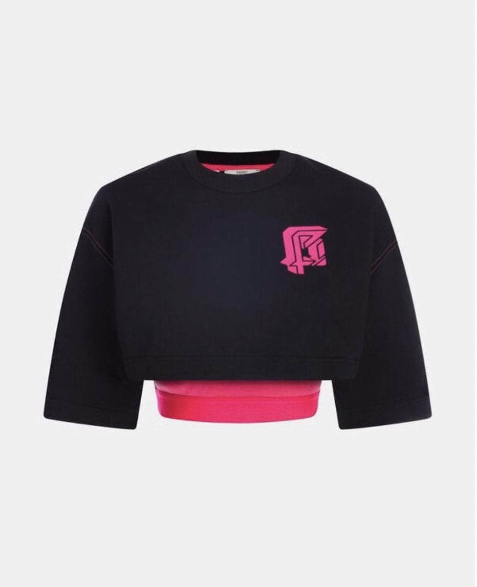 Esprit Blusen, T-Shirts & Tops: 2-in-1 Sweat Set: Schwarz mit Logo-Print – Neu und originalverpackt aus Wittenbach von bes_k8vr 6