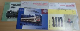 5 Liliput Neuheitenkatloge: 05, 06, 06 CH, 07, 07 CH