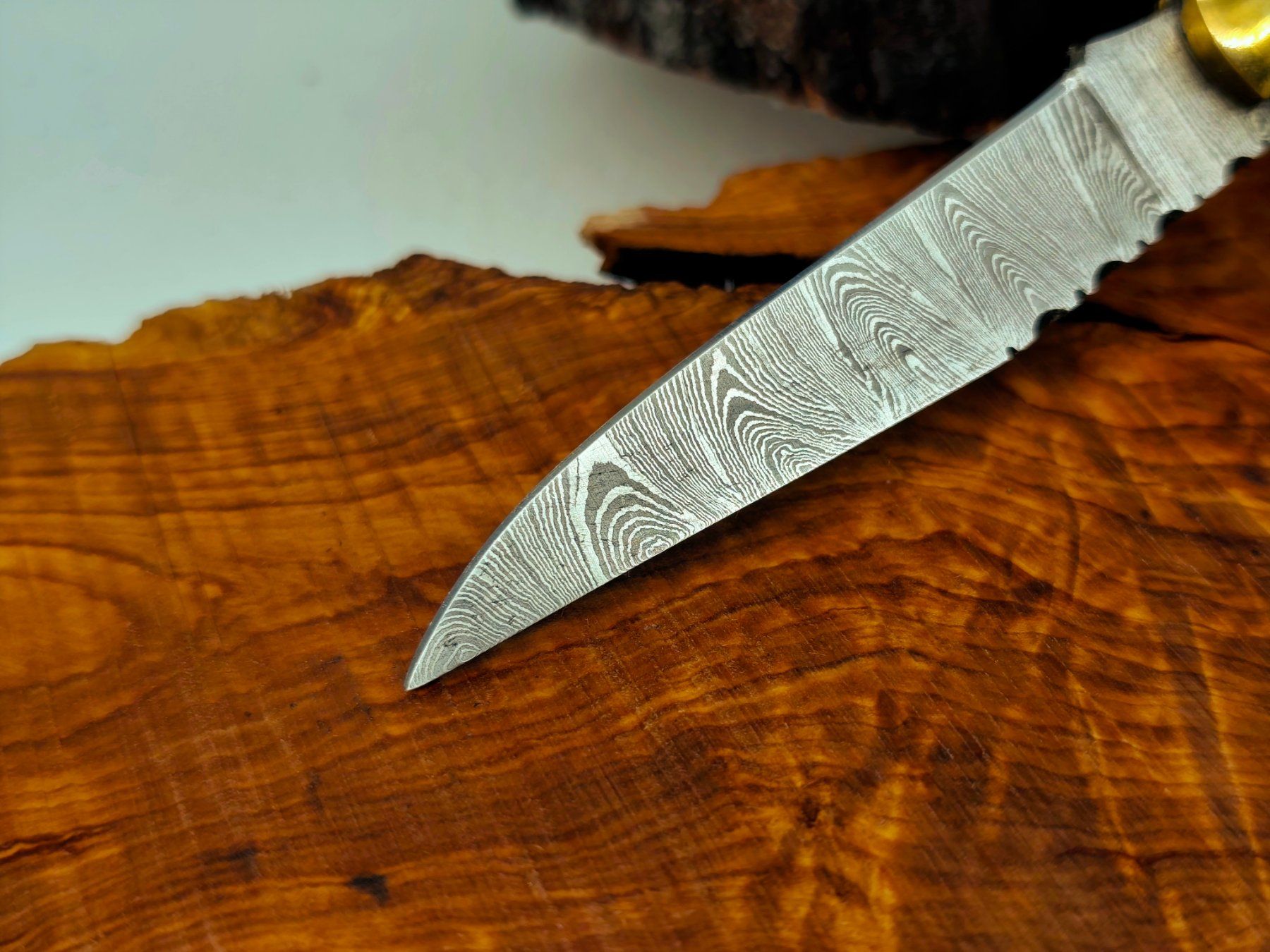 Accessori: Laguiole Damast Messer Klappmesser echtes Damastmesser – Nuovo e nell'imballaggio originale da Arlesheim venduto da Premius_1 2