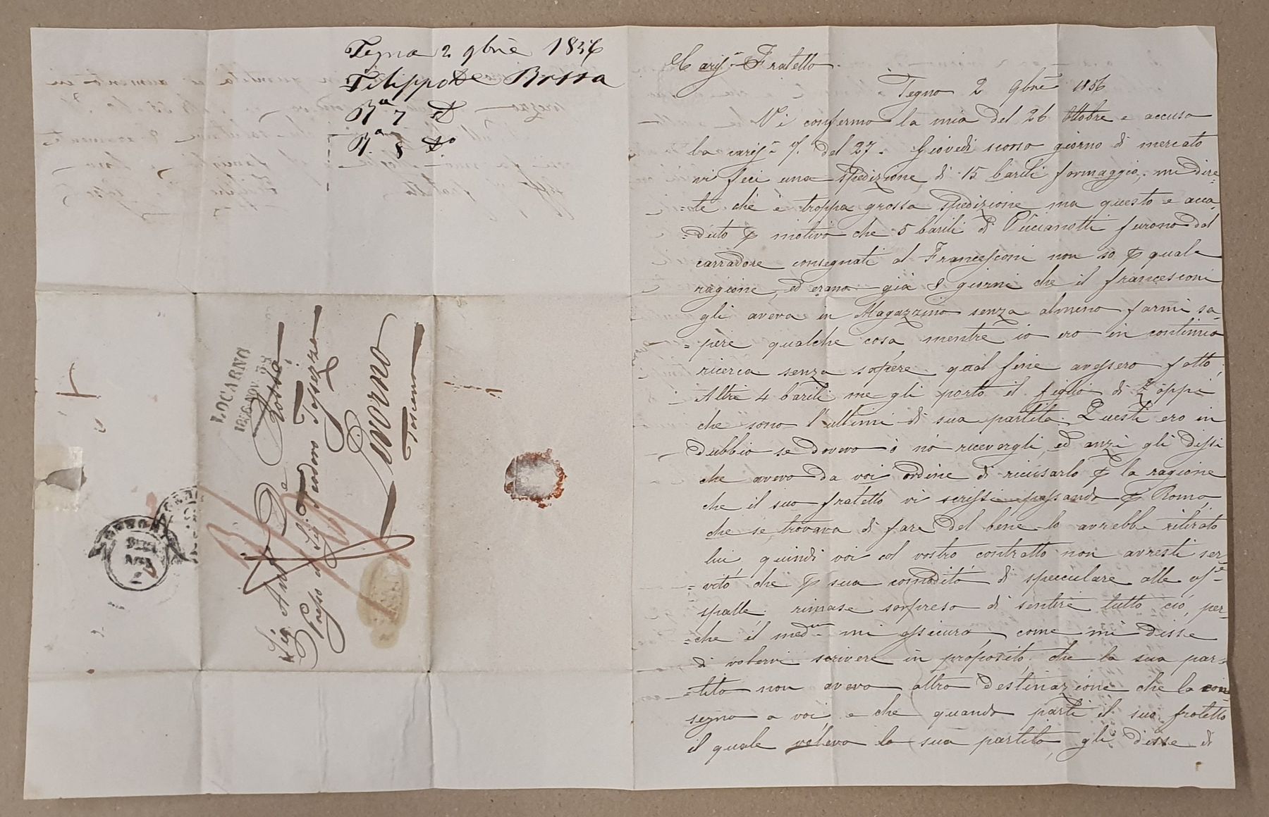 Tutti i francobolli: Brief, Strahlenstempel TEGNA – Usato da Kreuzlingen venduto da Rschweiz1 3