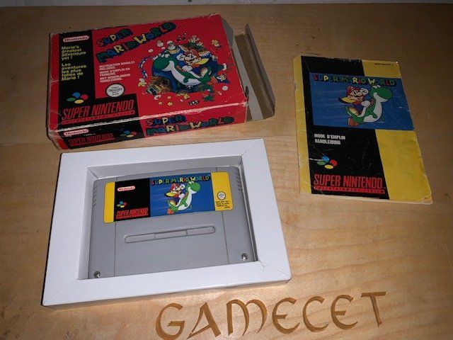 Nintendo Giochi: Super Mario World SNES Nintendo Rare Red Version – Usato da Steinach venduto da Gamecet 1