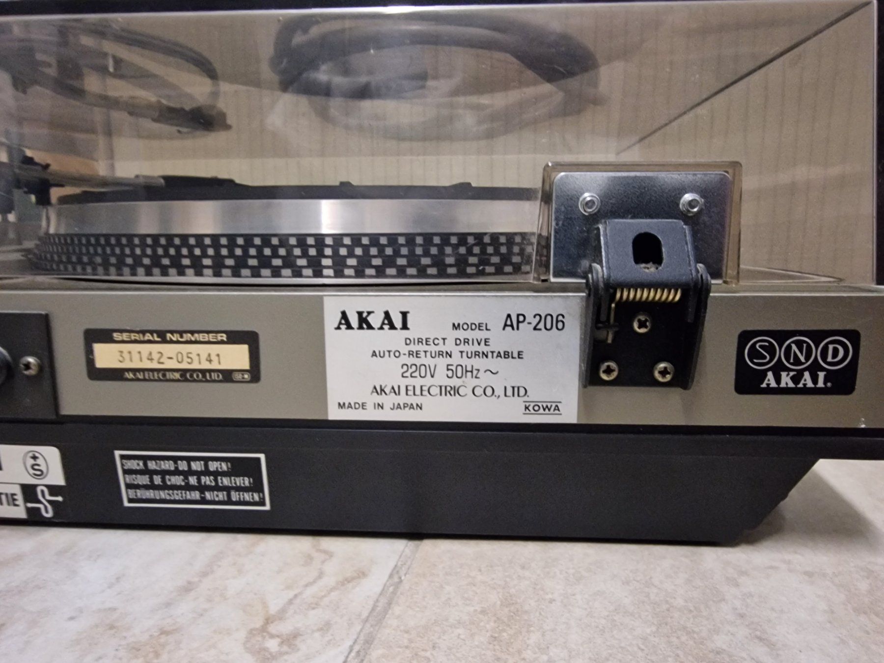 Akai Giradischi: Plattenspieler AKAI AP-206 – Usato da Staffelbach venduto da Kreatix 2