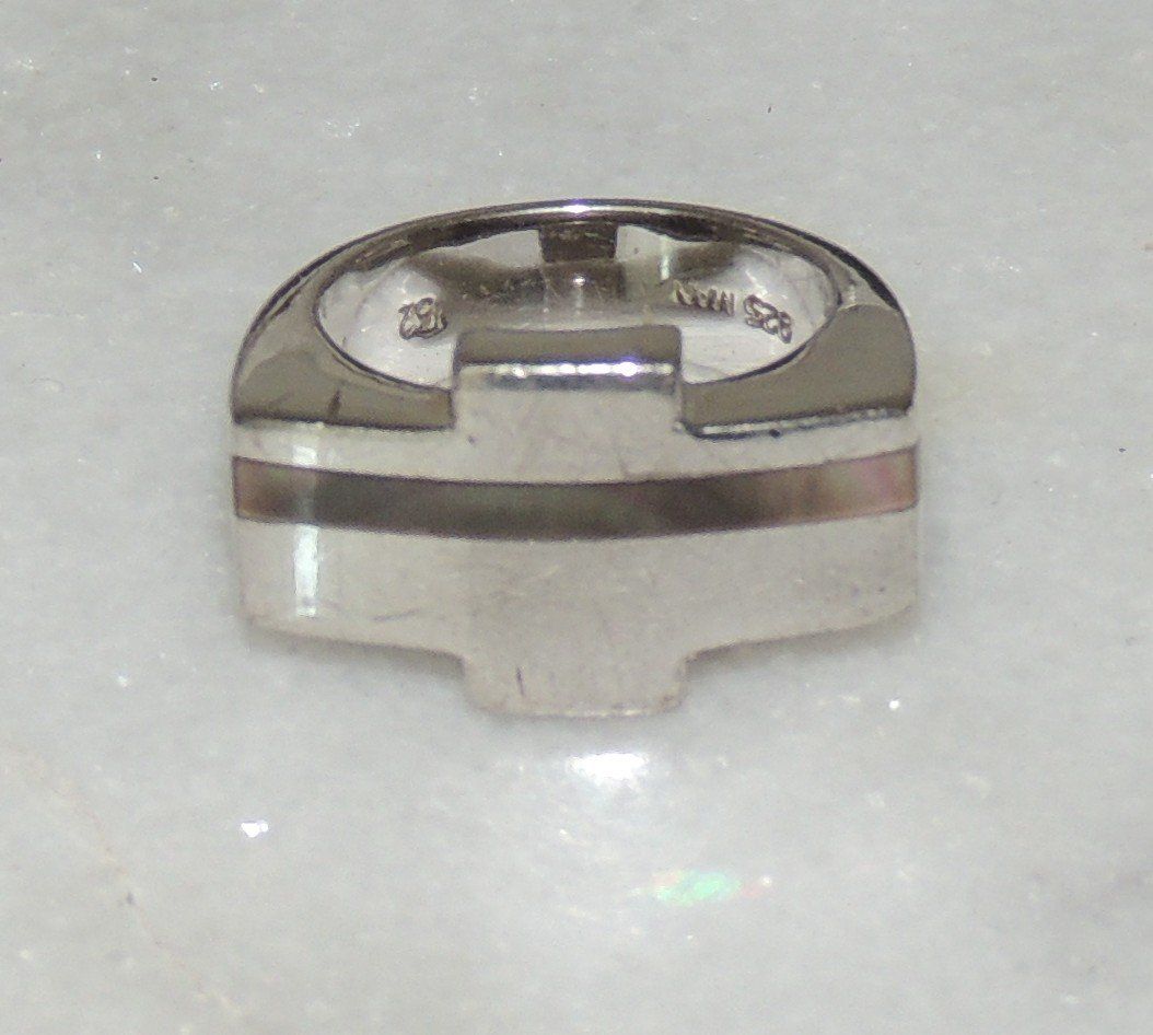 Anelli: SCHÖNER-RING 925 STERLING-SILBER "PERLMUTT" PUNZIERT 53 – Usato da Au ZH venduto da FashionConsultant