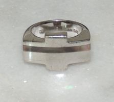 SCHÖNER-RING 925 STERLING-SILBER "PERLMUTT" PUNZIERT 53