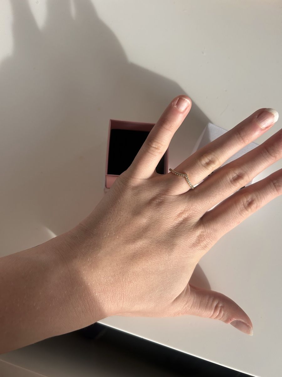 Pandora Anelli: Pandora Wishbone Ring Gold – Nuovo e nell'imballaggio originale da Winterthur venduto da tha_fvg2 3