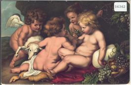 Rubens - Jesus, der heil. Johannes u. zwei Kinder - Litho